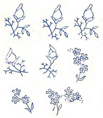 Vintage embroidery - x,