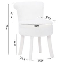 Vanity Plush Shaggy Dressing Table Stool Fluffy Piano Chair Bedroom Make Up Seat