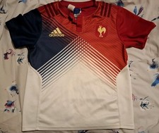 France Official Adidas Rugby Union Jersey Shirt (Youths 13-14 Years)