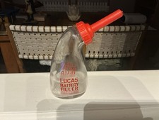 Rare Vintage LUCAS GLASS Battery Water Top up Dispenser  Bottle (AUTOMOBILIA)