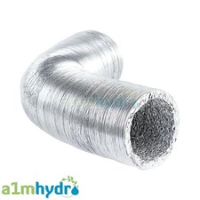 Aluminium Ducting 5 Meters Flexible Foil Air Ventilation Duct Hydroponics