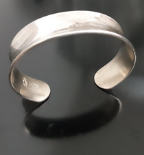 Vintage Bailey Banks & Biddle Modernist Anticlastic Sterling Silver Cuff RARE