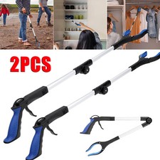 2PCS Long Reach Grabber 81CM Litter Picker Disability Aid Hand Held Pick Up Tool