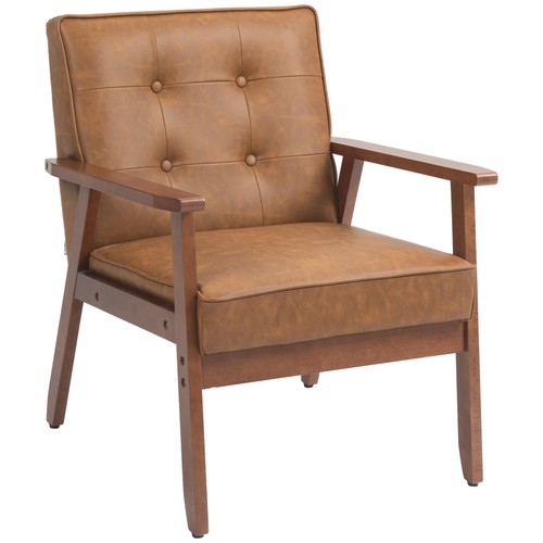 Homcom accent chair leather - homcom,