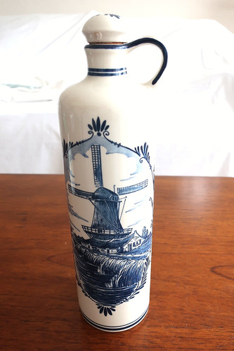 Bols delft blue bottle - delft,