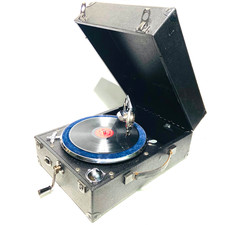 Columbia Model 201 Portable Gramophone c1930 - Working Order, Clean