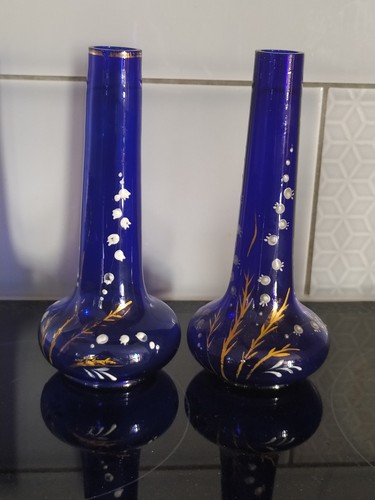 Pair bristol blue posy - bristol,