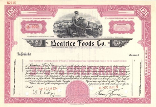 Beatrice foods only - co.,