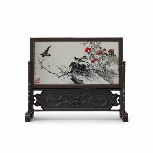 Chinese folding screen dark - screen,