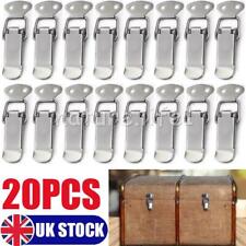 20 Stainless Steel Spring Loaded Clamp Clips Draw Case Box Toggle Latch Catch UK