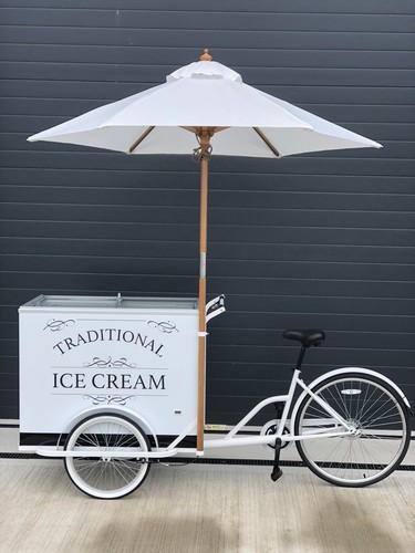 Ice cream tricycle - cream,