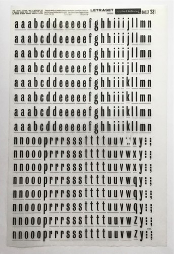Letraset lettering 60pt - letraset,