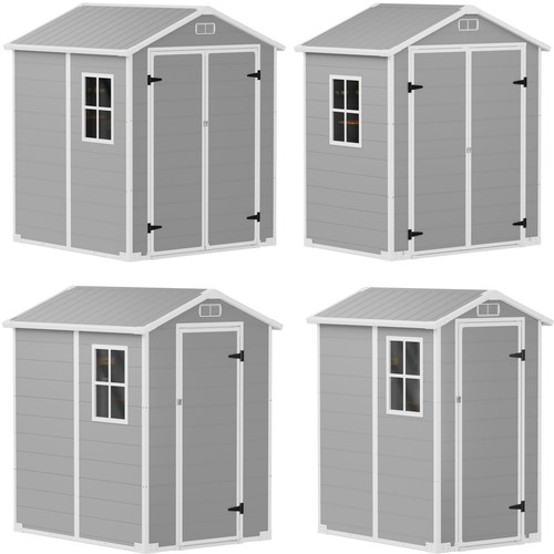 Plastic garden shed - plastic, floor
