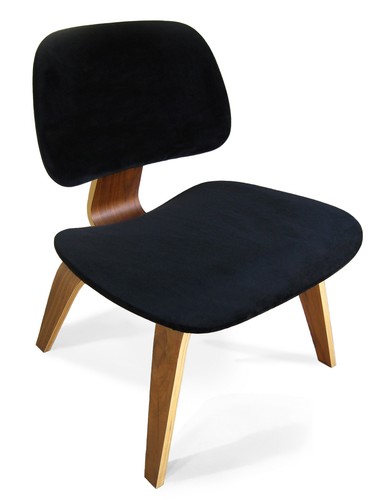 Black seat cover for eames - black,