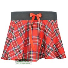 New Ladies Tartan Mini Skirt