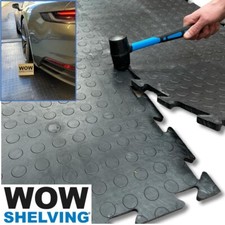 Interlocking Garage Flooring Tiles Heavy Duty 12mm thick workshop floor pvc gym