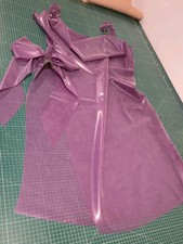 Latex Drape Dress Transparent Lilac Allure Bound Size 4xl