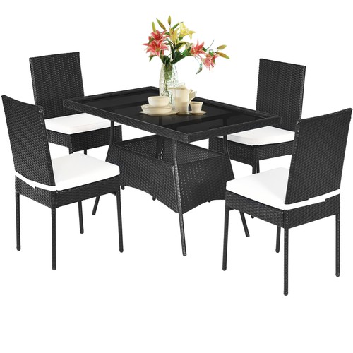 Patiojoy 5pc rattan dining - patiojoy,