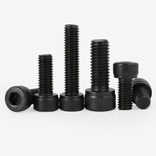 DIN 912 Black Cap Head Screws A2-70 Stainless Steel Allen Key Bolts M4 M5 M6 M8