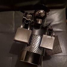 Novelty Metal Wine Bottle