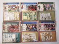 Lotto 6 Scatole Soldatini Collectors 54mm Airfix British French 1815 1776 -E3