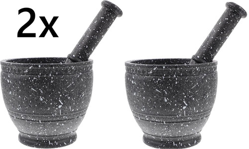 Pack granite pestle and - pack, of