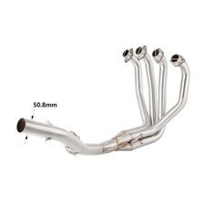 For Kawasaki ZX-7R 1996-2003 ZX7R Motorcycle Exhaust Head Mid Link Pipe Slip-on