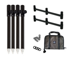 Nero Angling Nero Prime 4X2 Carbon Bankstick & Buzz Bar 3 Rod Goalpost Kit