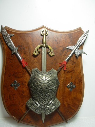 Ornamental shield shaped wall - ornamental,