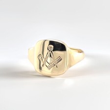 9ct Yellow Gold Masonic Signet