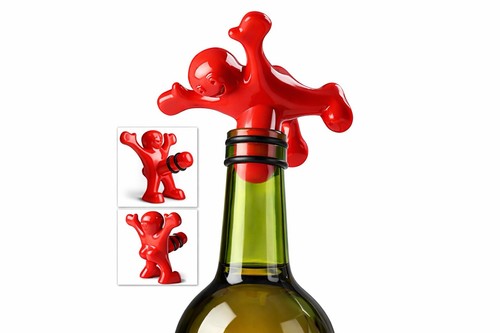 Funny happy man wine - happy,