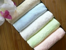 100% Natural Organic Bamboo Fiber Washcloths hand towel..set of 5 pc..extra soft