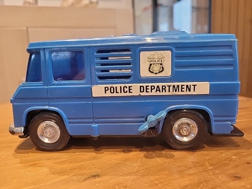 Vintage wind police van - vintage,