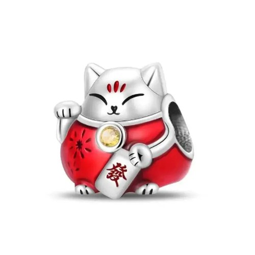 Red lucky chinese cat - lucky,