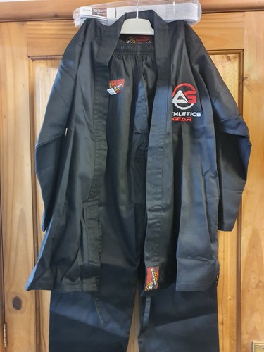 Kids black karate judo suit - karate,