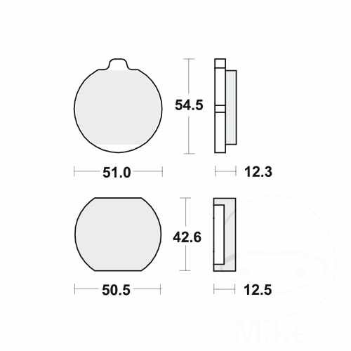 Trw brake pads standard mcb79 - brake,