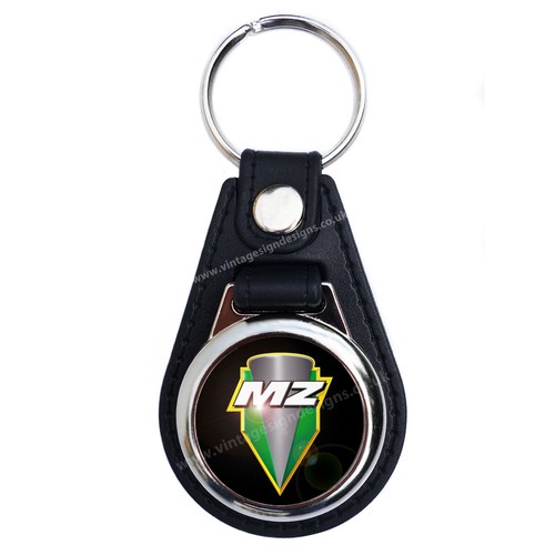 Faux leather key - faux, ring