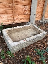 Genuine Stone Trough Planter Drain Hole