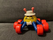 kiddicraft vintage webster spider ( white hat and bowtie ) push along