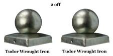 New Fence Post Ball Tops Caps Wrought Iron Gates Railings Metal Weldable 4" Inch