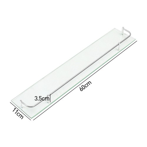 Glass bathroom shower - bathroom, shelf