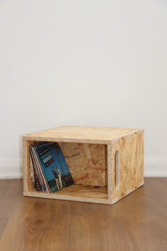 Record storage cube box - cube,