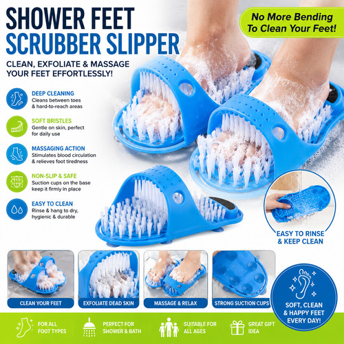 Shower feet foot scrubber - feet,