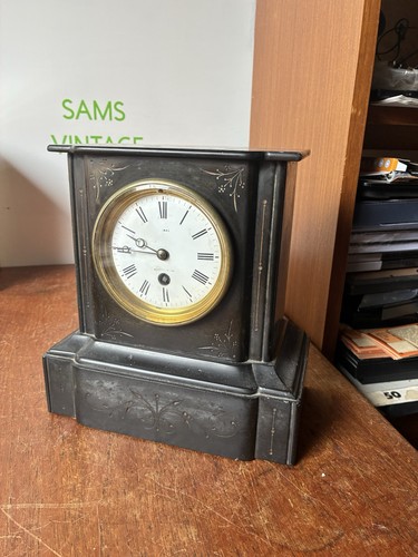 Antique victorian slate mantel - victorian,