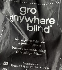 The Gro Company Anywhere Blackout Blind - curtain 130cm x 198cm pristine cond