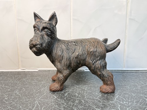 Vintage cast iron scottie - vintage,