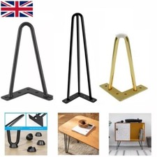 4x Premium Hairpin Table Legs Set for Furniture Bench Desk Table Metal Steel DIY