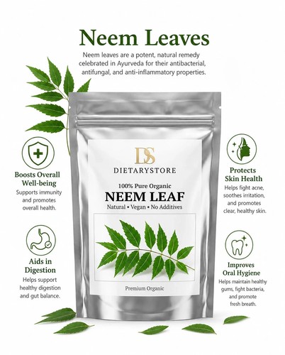 Neem leaf dried whole - leaf,