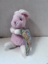Bunnies by the Bay Baby Wee Hops Pink Bunny Rattle 6” Stuffed Animal Toy