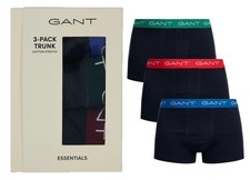 Gant Men's 3 Pack Boxers Classic Cotton Briefs Underwear Trunks Boxer Shorts New
